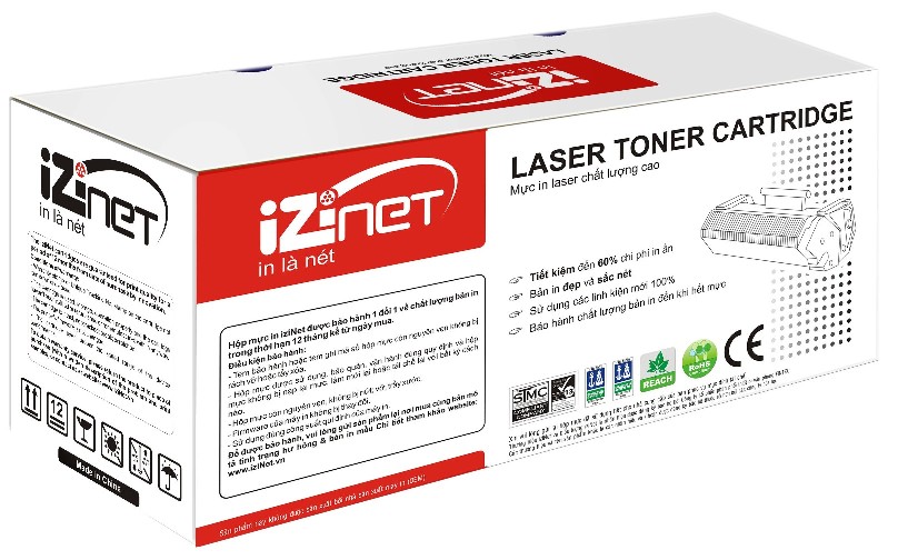 Mực IziNet HP 504A Cyan LaserJet Toner Cartridge (CE251A)